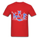 Keith Haring shirt Graphic Street Art T-Shirt Size S-6XL - red