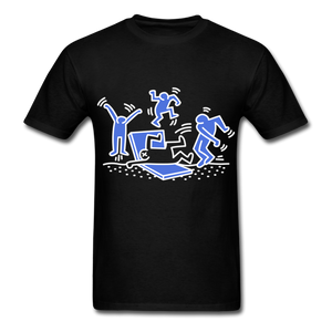 Keith Haring shirt Graphic Street Art T-Shirt Size S-6XL - black