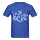 Keith Haring shirt Graphic Street Art T-Shirt Size S-6XL - royal blue