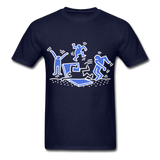 Keith Haring shirt Graphic Street Art T-Shirt Size S-6XL - navy