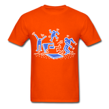 Keith Haring shirt Graphic Street Art T-Shirt Size S-6XL - orange