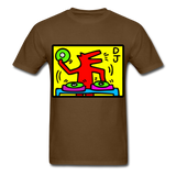 Keith Haring - DJ  1988  Talking Heads  Abstrait  Pop Art T-shirt respirant - brown