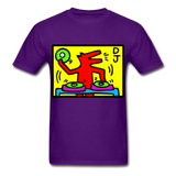 Keith Haring - DJ  1988  Talking Heads  Abstrait  Pop Art T-shirt respirant - purple