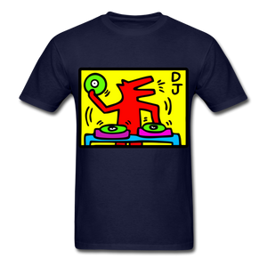 Keith Haring - DJ  1988  Talking Heads  Abstrait  Pop Art T-shirt respirant - navy