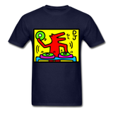Keith Haring - DJ  1988  Talking Heads  Abstrait  Pop Art T-shirt respirant - navy