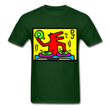 Keith Haring - DJ  1988  Talking Heads  Abstrait  Pop Art T-shirt respirant - forest green