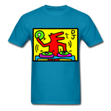 Keith Haring - DJ  1988  Talking Heads  Abstrait  Pop Art T-shirt respirant - turquoise