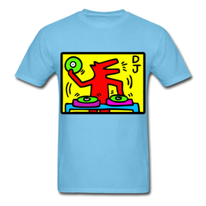 Keith Haring - DJ  1988  Talking Heads  Abstrait  Pop Art T-shirt respirant - aquatic blue