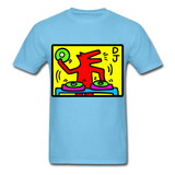 Keith Haring - DJ  1988  Talking Heads  Abstrait  Pop Art T-shirt respirant - aquatic blue
