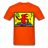 Keith Haring - DJ  1988  Talking Heads  Abstrait  Pop Art T-shirt respirant - orange