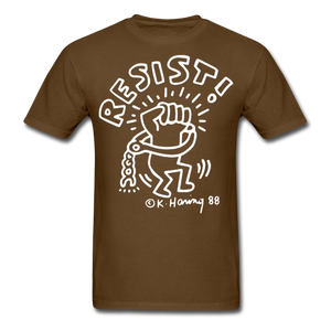 Keith Haring 88 shirt - Resist Meilleur vendeur Graphic Art T-Shirt Size S-6XL - brown