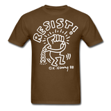 Keith Haring 88 shirt - Resist Meilleur vendeur Graphic Art T-Shirt Size S-6XL - brown