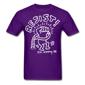 Keith Haring 88 shirt - Resist Meilleur vendeur Graphic Art T-Shirt Size S-6XL - purple