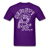 Keith Haring 88 shirt - Resist Meilleur vendeur Graphic Art T-Shirt Size S-6XL - purple