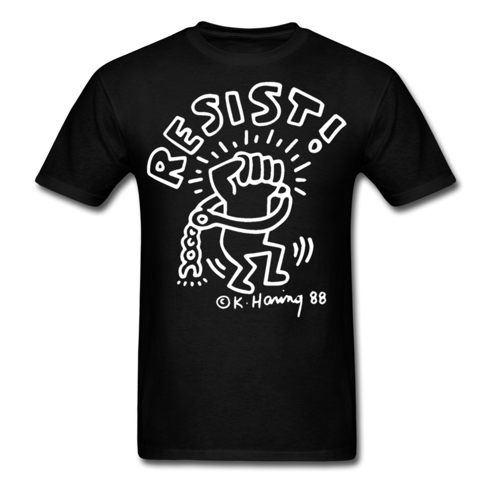 Keith Haring 88 shirt - Resist Meilleur vendeur Graphic Art T-Shirt Size S-6XL - black