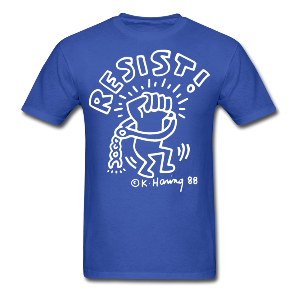 Keith Haring 88 shirt - Resist Meilleur vendeur Graphic Art T-Shirt Size S-6XL - royal blue