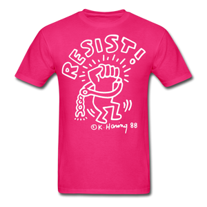 Keith Haring 88 shirt - Resist Meilleur vendeur Graphic Art T-Shirt Size S-6XL - fuchsia