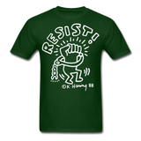 Keith Haring 88 shirt - Resist Meilleur vendeur Graphic Art T-Shirt Size S-6XL - forest green