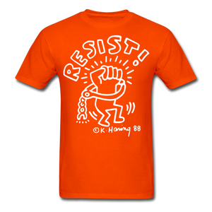Keith Haring 88 shirt - Resist Meilleur vendeur Graphic Art T-Shirt Size S-6XL - orange