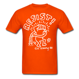 Keith Haring 88 shirt - Resist Meilleur vendeur Graphic Art T-Shirt Size S-6XL - orange