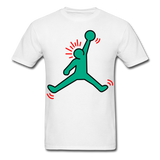 Keith Haring shirt NBA Basketball Graphic Street Art Jordan T-Shirt Size S-6XL - white