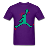 Keith Haring shirt NBA Basketball Graphic Street Art Jordan T-Shirt Size S-6XL - purple