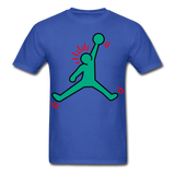 Keith Haring shirt NBA Basketball Graphic Street Art Jordan T-Shirt Size S-6XL - royal blue