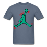 Keith Haring shirt NBA Basketball Graphic Street Art Jordan T-Shirt Size S-6XL - denim