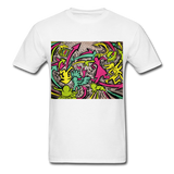 Keith Haring Tenue de chemise de rap, meilleure idée cadeau, Kicking It T-shirt - white