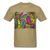 Keith Haring Tenue de chemise de rap, meilleure idée cadeau, Kicking It T-shirt - khaki
