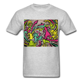 Keith Haring Tenue de chemise de rap, meilleure idée cadeau, Kicking It T-shirt - heather gray