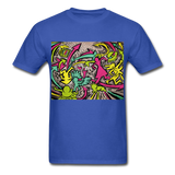 Keith Haring Tenue de chemise de rap, meilleure idée cadeau, Kicking It T-shirt - royal blue