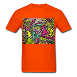 Keith Haring Tenue de chemise de rap, meilleure idée cadeau, Kicking It T-shirt - orange