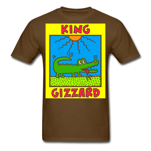 King Gizzard - Keith Haring Shirt Graphic Street Art T-Shirt Size S-6XL - brown