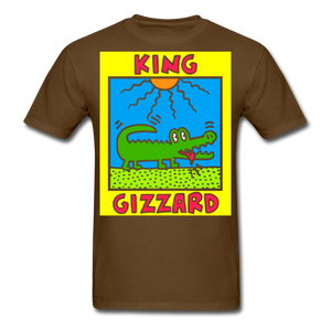King Gizzard - Keith Haring Shirt Graphic Street Art T-Shirt Size S-6XL - brown