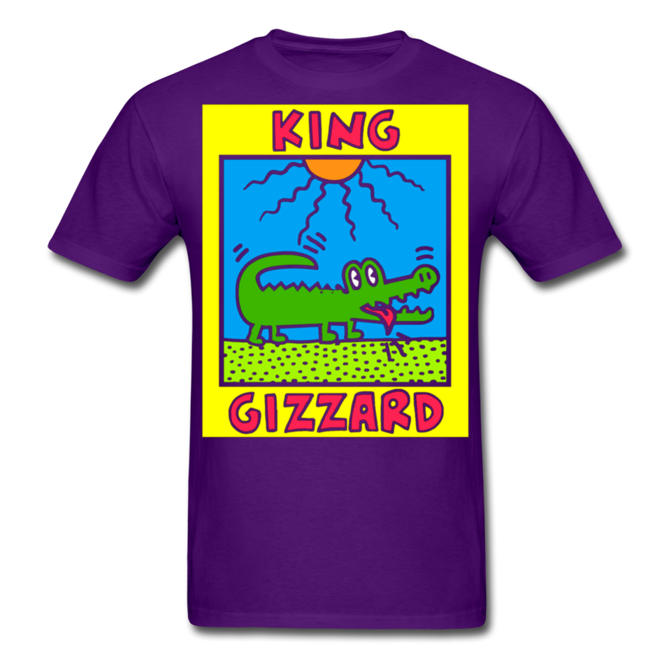 King Gizzard - Keith Haring Shirt Graphic Street Art T-Shirt Size S-6XL - purple
