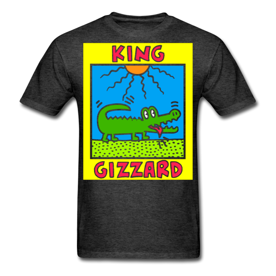 King Gizzard - Keith Haring Shirt Graphic Street Art T-Shirt Size S-6XL - heather black