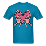 Keith Haring Shirt Les amoureux Graphic Street Art T-Shirt Size S-6XL - turquoise