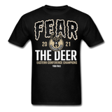 2021 Milwaukee Bucks Fear The Deer shirt Eastern Conference NBA Champions TShirt - black