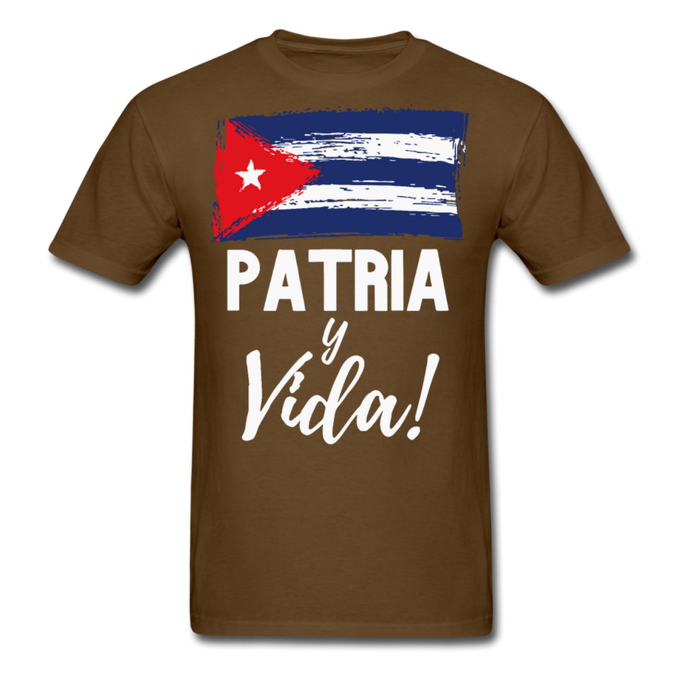 Cuba, Patria y Vida T-Shirt - brown