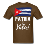 Cuba, Patria y Vida T-Shirt - brown