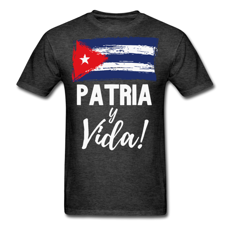 Cuba, Patria y Vida T-Shirt - heather black