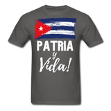 Cuba, Patria y Vida T-Shirt - charcoal