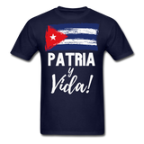 Cuba, Patria y Vida T-Shirt - navy