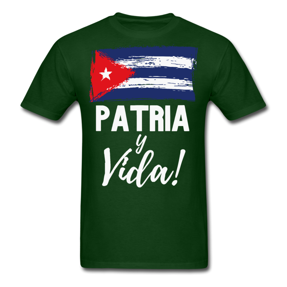 Cuba, Patria y Vida T-Shirt - forest green
