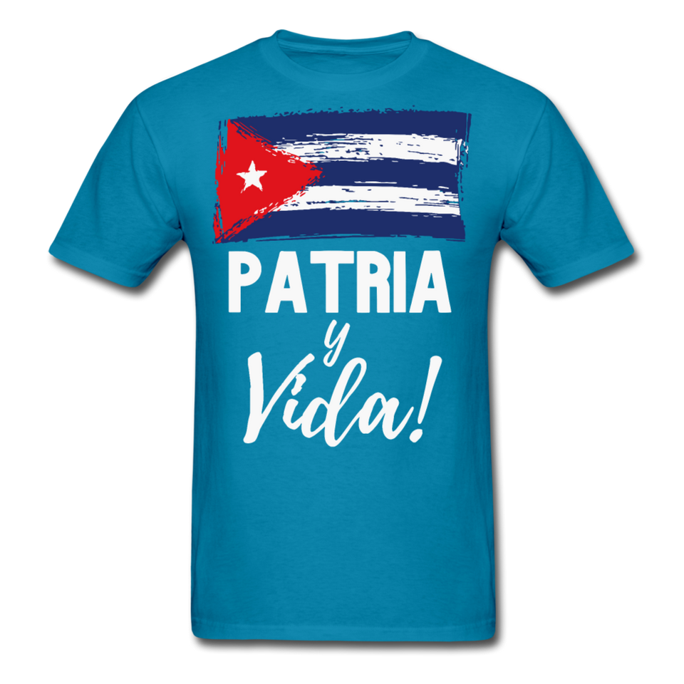 Cuba, Patria y Vida T-Shirt - turquoise