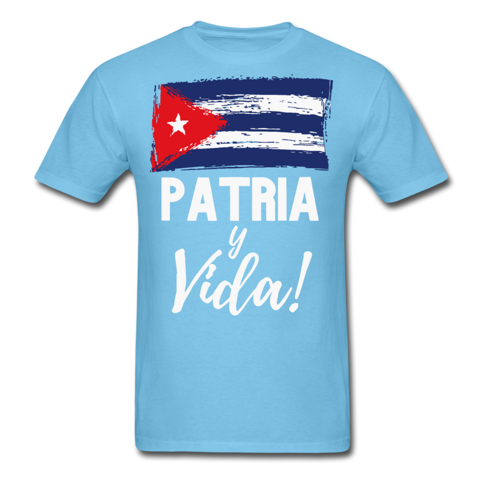 Cuba, Patria y Vida T-Shirt - aquatic blue