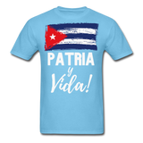 Cuba, Patria y Vida T-Shirt - aquatic blue