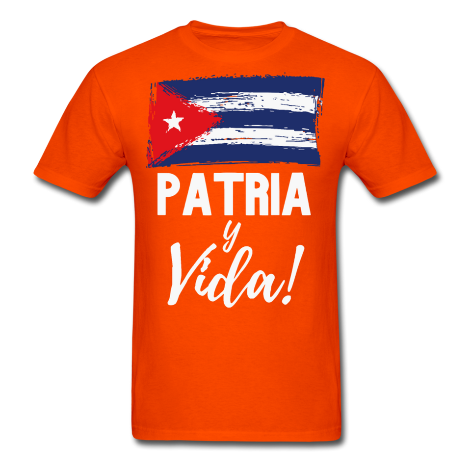Cuba, Patria y Vida T-Shirt - orange