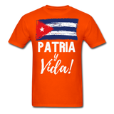 Cuba, Patria y Vida T-Shirt - orange